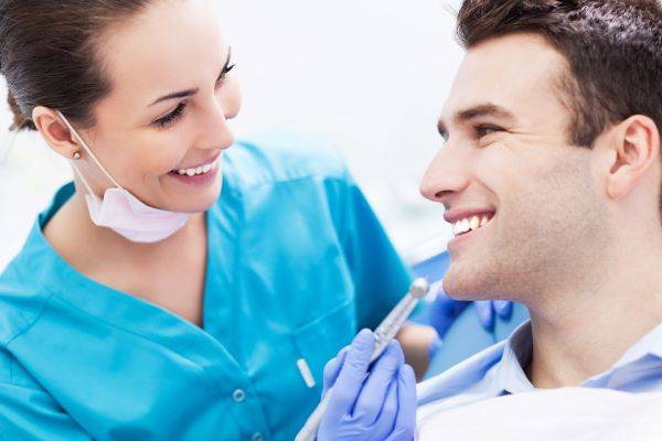 dentist in dunwoody with male dental patient